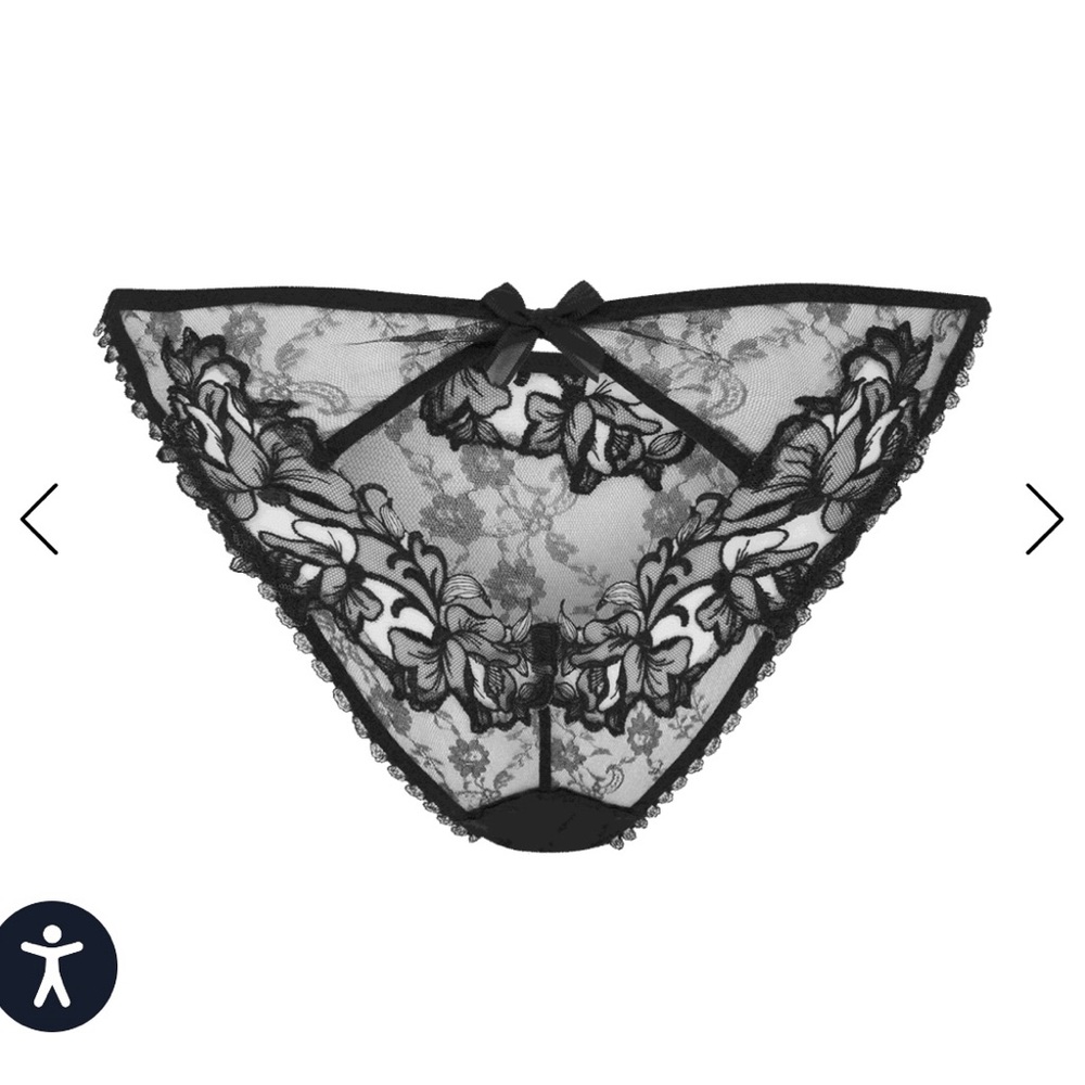 Agent Provocateur- Violah Full Brief Panty in Black- Size 5, New w/ tags
